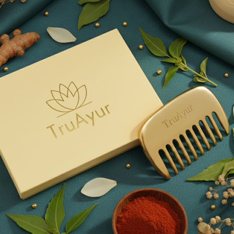 Kansa hårkam – ayurvedisk avgiftning för hårbotten och friskt hår