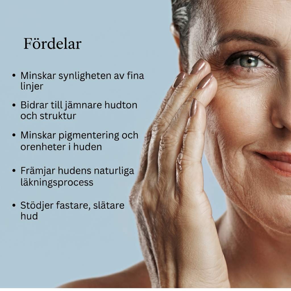 Ayurvedisk anti-aging nattolja för ansiktet med bakuchiolja, dadlar och litchi