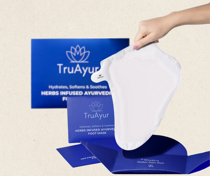 Ayurvedisk örtbaserad fotmask (2-pack)