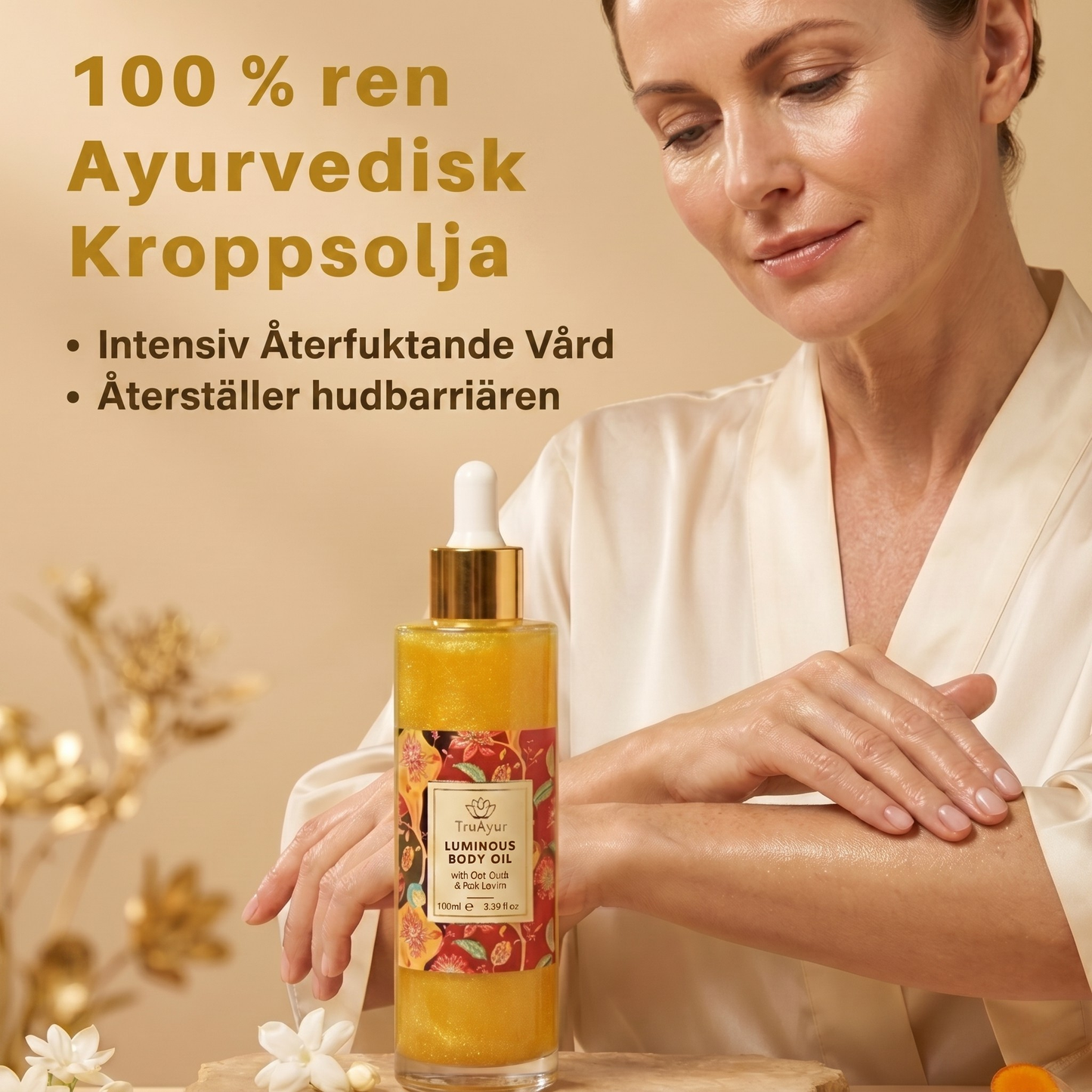 16 örtberikade kroppsoljor för torr och åldrande hud