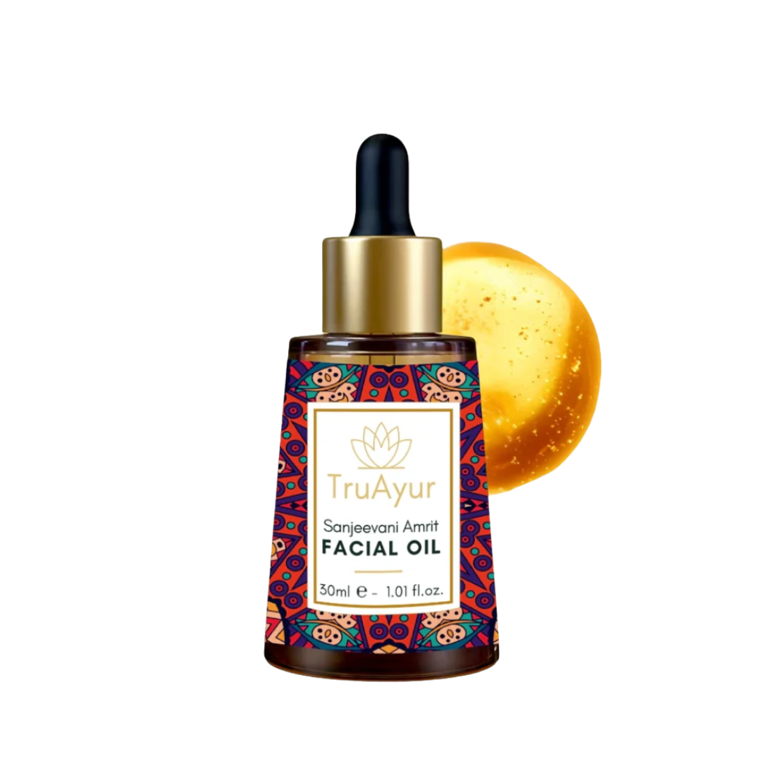 24K guld Anti-Aging Ritual (Sanjeevani Amrit ansiktsolja och nattkräm)