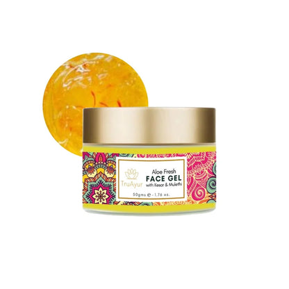 Fresh Face Duo med Kashmir Saffran och Mulethi (Ansiktstvätt och Aloe Fresh Face Gel)