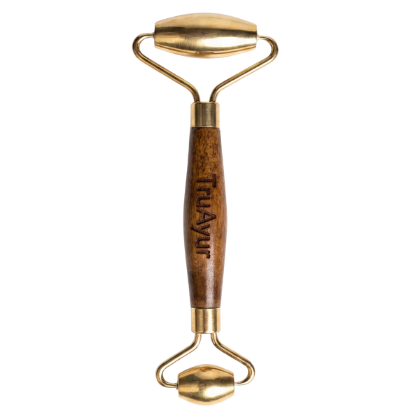 Kansa Face Roller: traditionellt ayurvediskt marmamassageverktyg för ungdomlig och balanserad hud