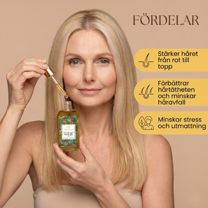 29 örters ayurvedisk olja för hårbottenmassage för att lindra stress, vitalisera håret och främja avslappning