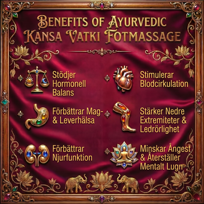 Ultimat Kansa Vatki Healing Fotmassageapparat För Hormonbalans, Tarmhälsa, Avgiftning och Bättre Sömn