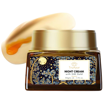 24K guld Anti-Aging Ritual (Sanjeevani Amrit ansiktsolja och nattkräm)